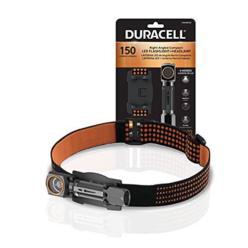 Duracell 150 루멘 EDC Right-Angle 플래시라이트,조명 and 전조등,헤드램프 매일 사용 - 편안 and Ultra-Strong 디자인 1-AA 배터리 포함. Great in-Door& Out-Door 사용