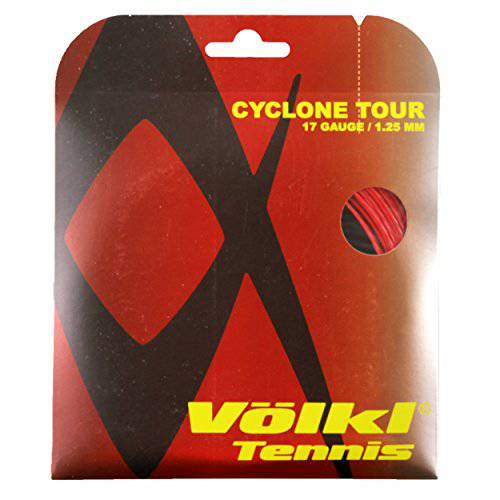 Volkl Cyclone Tour 17G/ 1.25MM 레드 테니스 스트링 (레드)