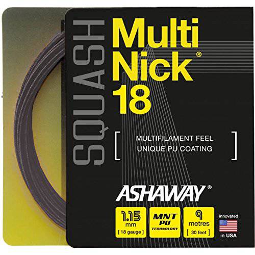 ASHAWAY MultiNick 18 스쿼시 스트링 (1 세트)