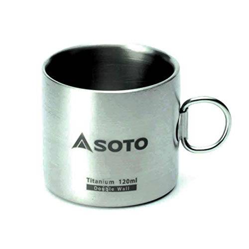 SOTO AeroMug Ultra-Light& Non-Corrosive 티타늄 머그잔 (티타늄, 120ml)