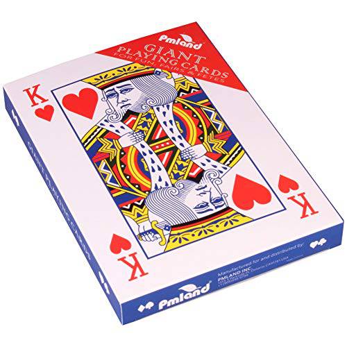 PMLAND 거대한 5 x 7 인치 라지 포커 인덱스 플레이 카드