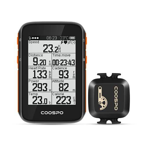CooSpo GPS 자전거 컴퓨터 케이던스 스피드 센서 블루투스 Ant+ 사이클링 RPM 센서, 자전거 속도계