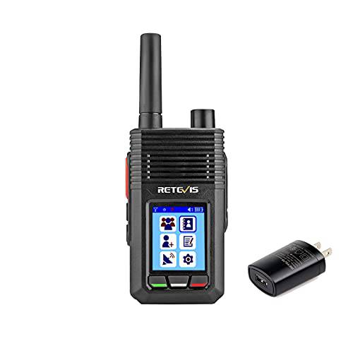 Retevis RB20 4G Unlimited 레인지 워키 토키 휴대폰, 롱 레인지 워키토키, 무전기 1000 마일 GPS 트래커, 네트워크 생활무전기, 워키토키 4000mAh Rechargeable(1 팩)