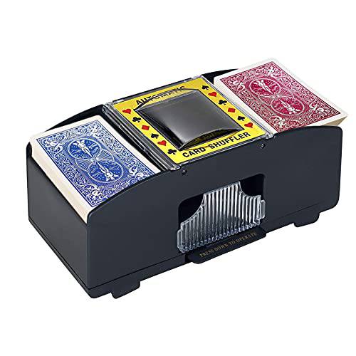 자동 카드 셔플러 포커 Shuffling-Machine - 배터리 작동 전기,전동 셔플러,  가정용 카드 게임, Blackjack, 카지노 and 클럽 게이밍, 플레이 카드 머신, 1 to 2 데크