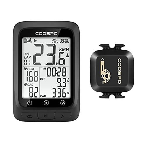 CooSpo 번들,묶음 프로모션 사이클링 GPS 컴퓨터 자전거 속도계 무선 자전거 컴퓨터 자전거 주행거리계& CooSpo 케이던스 센서 Bluetooth4.0 Ant+ 사이클링 케이던스 자전거 스피드 센서