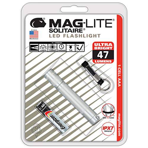 Maglite Solitaire LED 1-Cell AAA 플래시라이트,조명 실버