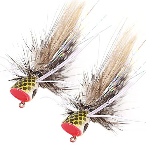 Popper-Flies-for-Fly-Fishing-Topwater-Panfish-Bluegill-Bass-Poppers Flies  Bugs 미끼