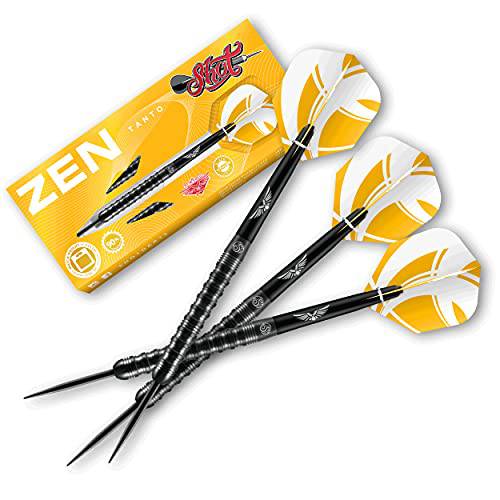Shot 다트 Zen Tanto 90% 텅스텐 프로 Throwing 다트 스틸 팁 세트,  프로페셔널  Made in 뉴질랜드  Designed 다트 Flights 여성용&  남성용  메탈 팁 바 다트 성인