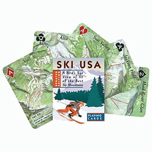 INKSTONE 디자인, INC 스키 USA 플레이 카드