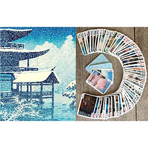 Japan 페인팅 플레이 카드 (포커 덱 54 카드 모든 여러) 빈티지 앤틱 전통 Japan 아트 Showa Period by Hasui Kawase