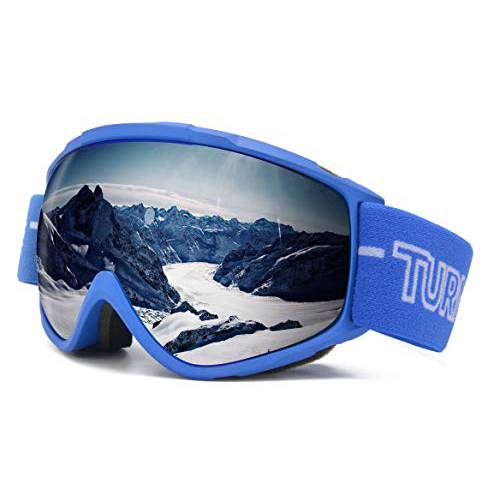 TurnWay OTG 스키/ 스노우보드 고글 - 100% UV 프로텍트, Anti-Scratch& Anti-Fog - 스노우 고글 남성용,  여성& Youth