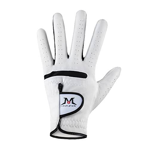 MAZEL 프리미엄 Men’s 골프 장갑 왼쪽 핸드, 핫 Wet 날씨 Sweat-Absorbing, 호환 사이즈 S M L XL