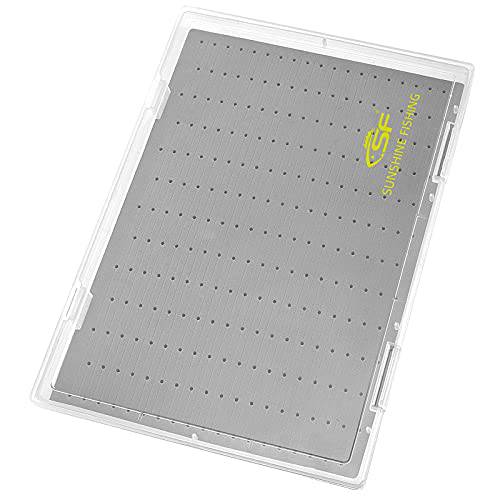 SF 콜렉션 Fly Boxes 클리어 Fly 낚시 박스 A4 엑스트라 대용량 슬릿/ 삼각대/ 튜브 폼 낚시 경쟁 후크 태클 Boxes