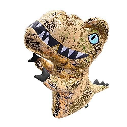 dinofactory T-Rex 골프 헤드 커버 공룡 드라이버 헤드커버 (베이지 골드)