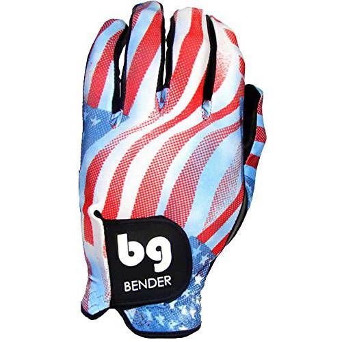 BG 스판덱스 골프 그립 장갑 남성용, 오른쪽 손으로 골프 악세사리 (웨어 on 왼손), Easy-Grip - BenderGloves