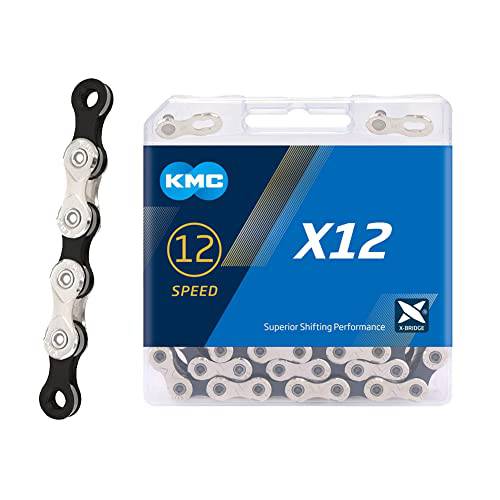 KMC 12 스피드 체인 126 링크 X12 업그레이드된 실버/ 블랙 체인