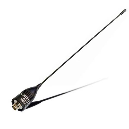 Authentic 정품 나고야 NA-717 8.5-Inch 슈퍼 휩 VHF/ UHF (144/ 430Mhz) 안테나 SMA-Female BTECH and BaoFeng 라디오