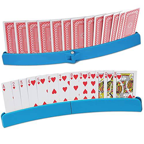 플레이 카드 홀더 핸즈프리 포커 스탠드 게임 나이트 패밀리 게임 나이트 노인 Little 핸드&   수납 카드 홀더, 2 피스