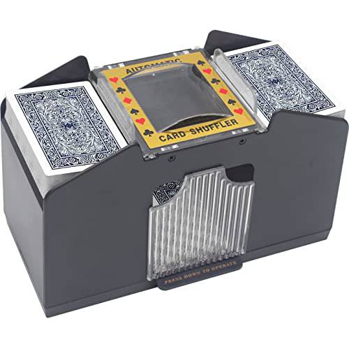 TAAVOP 카드 셔플러 2-4 덱 자동, Battery-Operated 전기,전동 카드 셔플러 머신 UNO/ 포커/ 플레이 카드