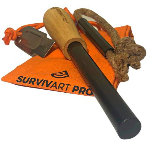 SURVIVART 프로 점보 1/ 2 스파크 맥스 Ferro-Rod, Survival-fire-Starter-kit, 부싯돌 and 스틸, 파이어 스타터, 비상 생존 툴, firesteel 스틱 Striker, 비상 생존 키트, 파이어 스틸