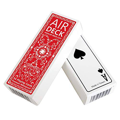 Tiptop Things 에어 덱 여행용 플레이 카드 클래식 레드
