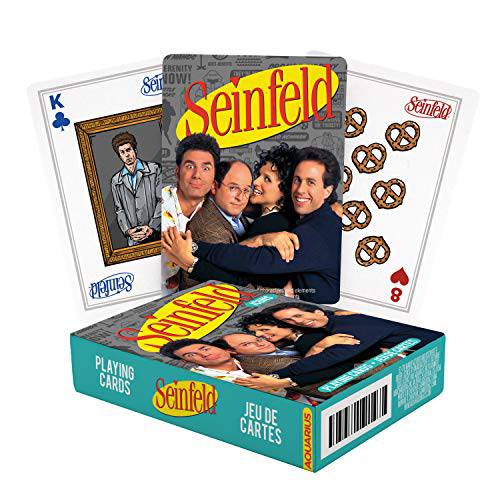 AQUARIUS Seinfeld 플레이 카드 - Seinfeld 아이콘 테마 덱 of 카드 Your Favorite 카드 게임 - 공식 라이센스 Seinfeld 상품&  수집품