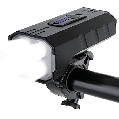 Satino L11 LED 자전거 라이트 나이트 라이딩 - 800LM 4 라이트 7 모드 USB 충전식 자전거 전면 헤드라이트,전조등