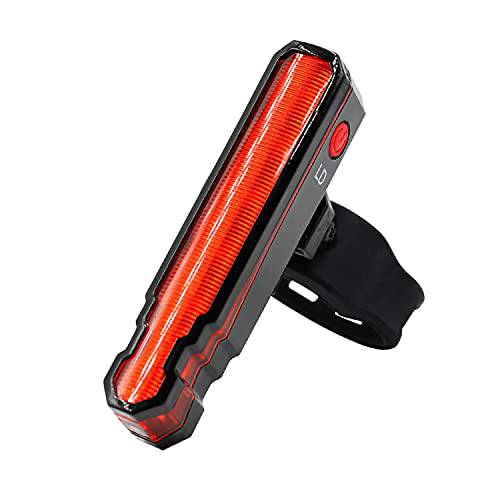 MUYDZ 자전거 테일라이트, 후미등- USB 충전식 2h LD/ LED 더블 모드 방수 리어,후방 라이트- 레드 경고 Lights-15 모드 옵션