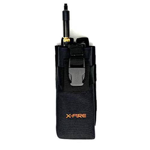 X-FIRE® 톨 세척가능 나일론 몰리 파우치/  휴대용 라디오 듀티 벨트 홀더 전술 워키 토키 VHF/ UHF 스캐너 or GPS EMS EMT 파이어 LE Police 검색 구출. Can 홀드 2 30-Round Mags.