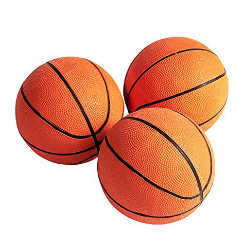 Hall of 게임 아케이드 농구 교체용 7 러버 농구, 오렌지 (3 팩), (BG800Y21010)