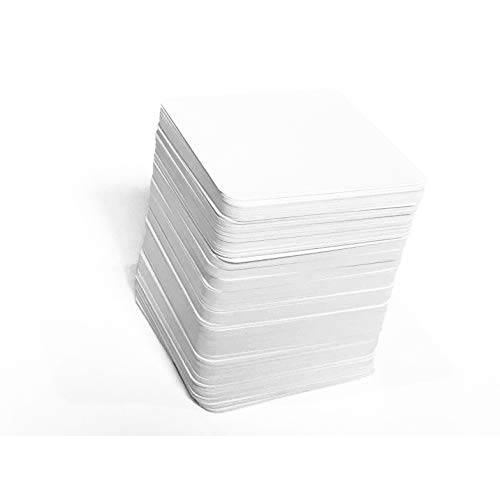 블랭크 사각 플레이 카드 (2.75 사각&  매트 마감) 200 블랭크 카드, 플래시 카드, 보드 게임 카드, Study 가이드&  노트 카드