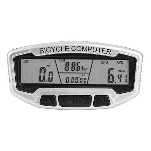 V BESTLIFE 자전거 속도계, 아웃도어 방수 유선 자전거 컴퓨터 주행거리계 사이클링 라이딩 악세사리