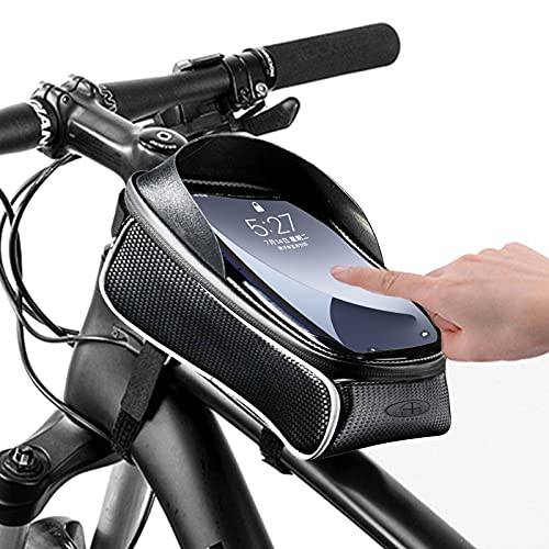 자전거 폰 전면 프레임 백 방수 터치 스크린  썬바이저, 햇빛가리개 대용량 핸들 백 핸드폰 Below 6.5’’iPhone 7 8 플러스 XR XS 맥스