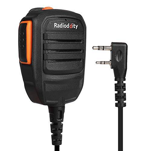 Radioddity RS22 리모컨 스피커 마이크 클리어 사운드, 호환가능한 Baofeng UV-5R UV-5RX3 BF-888S BF-F8HP H-777 Radioddity GM-30 GA-2S GA-510 TYT Kenwood 생활무전기, 워키토키 워키 토키 (싱글 PTT)