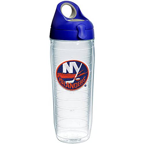 Tervis Made in USA 이중단열, 단열 NHL 뉴욕 Islanders 절연 텀블러 컵 유지 워터 콜드&  핫, 24oz 물병, 워터보틀, Primary 로고