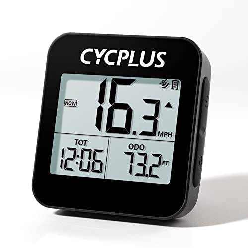 CYCPLUS GPS 자전거 컴퓨터, 무선 사이클링 컴퓨터 자동 백라이트, 자전거 속도계 주행거리계 방수 and 라거 배터리, Provide 프로페셔널 데이터 분석
