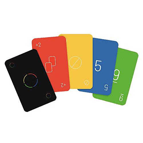 MINIMALISTA 플레이 카드 from The 미니멀리스트 카드 Company | 컬러 스택 게임 108 카드 Per 덱 매트 카드 a 플레인 블랙 후면 사이드 | 완벽한 Minimal 디자인