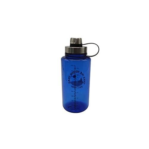 Ozark 트레일 32oz 블루 BPA 프리 플라스틱 물병, 워터보틀 Screw-on 리드, 트레일 디자인