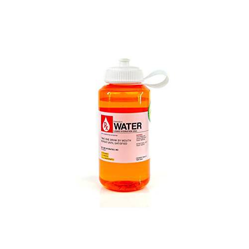 Prescription 워터 32 Oz 플라스틱 물병, 워터보틀  리드 - Wide-Mouth, BPA-Free Novelty Hydroflask - Fun, 독특한 오렌지 약 병 Screwtop 캡 디자인 - 수분보충 애호가 선물 좋은선택