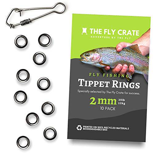 Tippet 링 | 10 팩 | 2mm 경량 송어 리더 and Fly 낚시 Tippet 커넥터