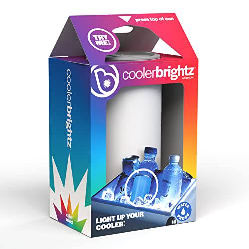 Brightz CoolerBrightz Can 모양 LED 아이스 체스트 라이트, 컬러 Morphing - 방수 컬러 체인징 LED 라이트 내부 쿨러 - Great 캠핑, Tailgating, 뒷마당,뒤뜰 BBQ, 파티,모임, and More