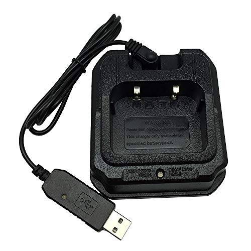 DONG 라디오 배터리 충전기 베이스 USB 충전 케이블 100-240V 교체용 Baofeng 방수 생활무전기, 워키토키 BF-A58 BF-9700 UV-82WP UV-9R 플러스 GT-3WP R760(CHR-9700)
