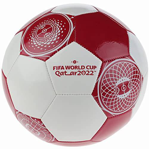 FIFA 세계 컵 Qatar 2022 공식 토너먼트 축구 볼, 사이즈 5 Futbol Youth and 성인 축구 플레이어, Stadium 버건디