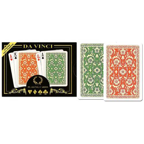DA VINCI Venezia, 이탈리안 100% 플라스틱 플레이 카드, 2-Deck 세트, 브릿지 사이즈 레귤러 인덱스