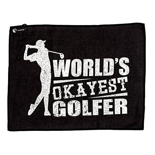SHANKITGOLF 세계 Okayest 골퍼 Funny 골프 선물 골프 백 수건,타월 클립