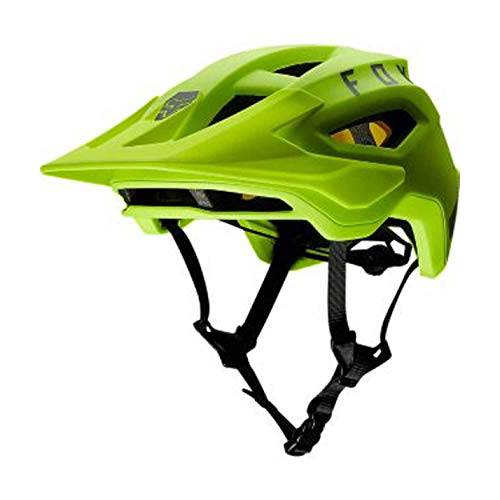 Fox 레이싱 남성용 SPEEDFRAME 마운틴 자전거타기 헬멧, MIPS, Flourescent Yellow, 스몰