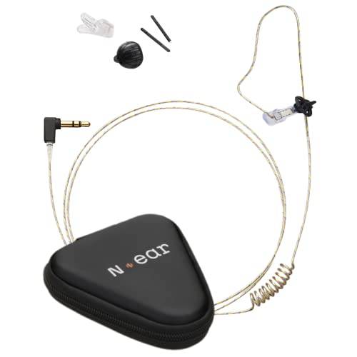 N-ear 360 Flexo - Covert Police Listen Only 이어폰, 3.5mm 커넥터, 22 인치 케이블, 튜브리스, (RO-360F-22-3.5)