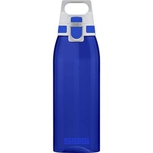 SIGG - 트리탄 스포츠 물병, 워터보틀 - Total 컬러 블루 - 새지않는 - Featherweight and Shatter-Proof 트리탄 플라스틱 - 식기세척가능 - BPA 프리 - 34 Oz