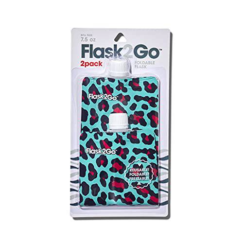 Flask2Go - the 폴더블 플렉시블 플라스크 Tailgating, 캠핑, and 콘서트