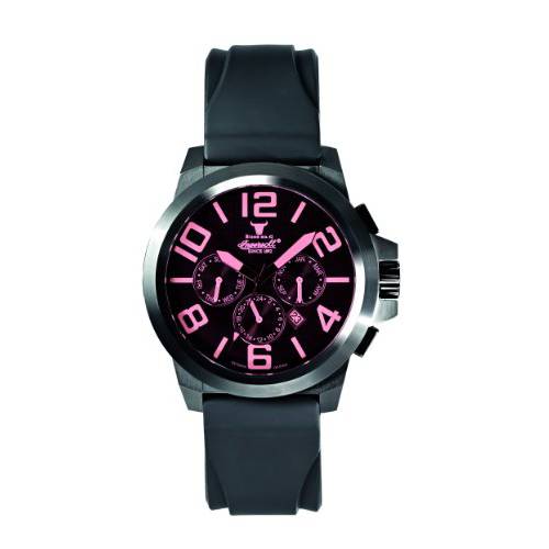 Ingersoll Men’s IN4107BBPU 바이슨 No. 42 파인,가는 자동 Timepiece 퍼플 크리스탈 워치